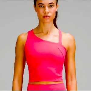 Lululemon cropped asymmetrical built in bra tank